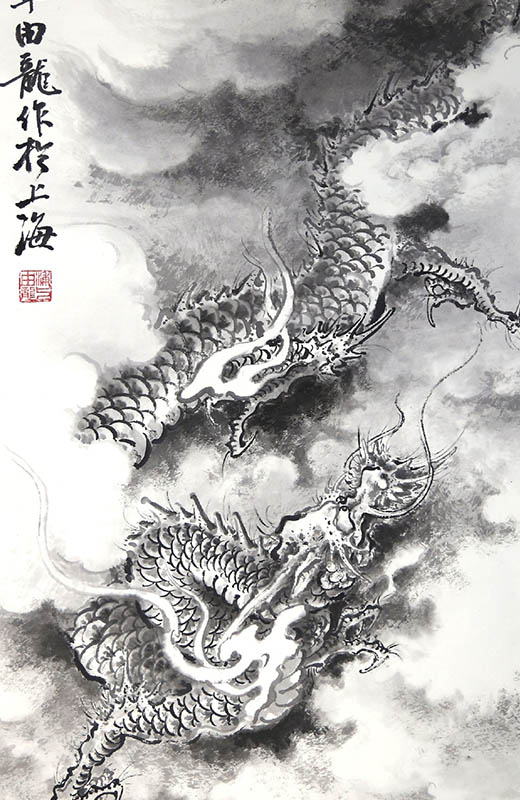 中国龙_龙图_龙纹_画龙_国画龙_龙雕刻艺术