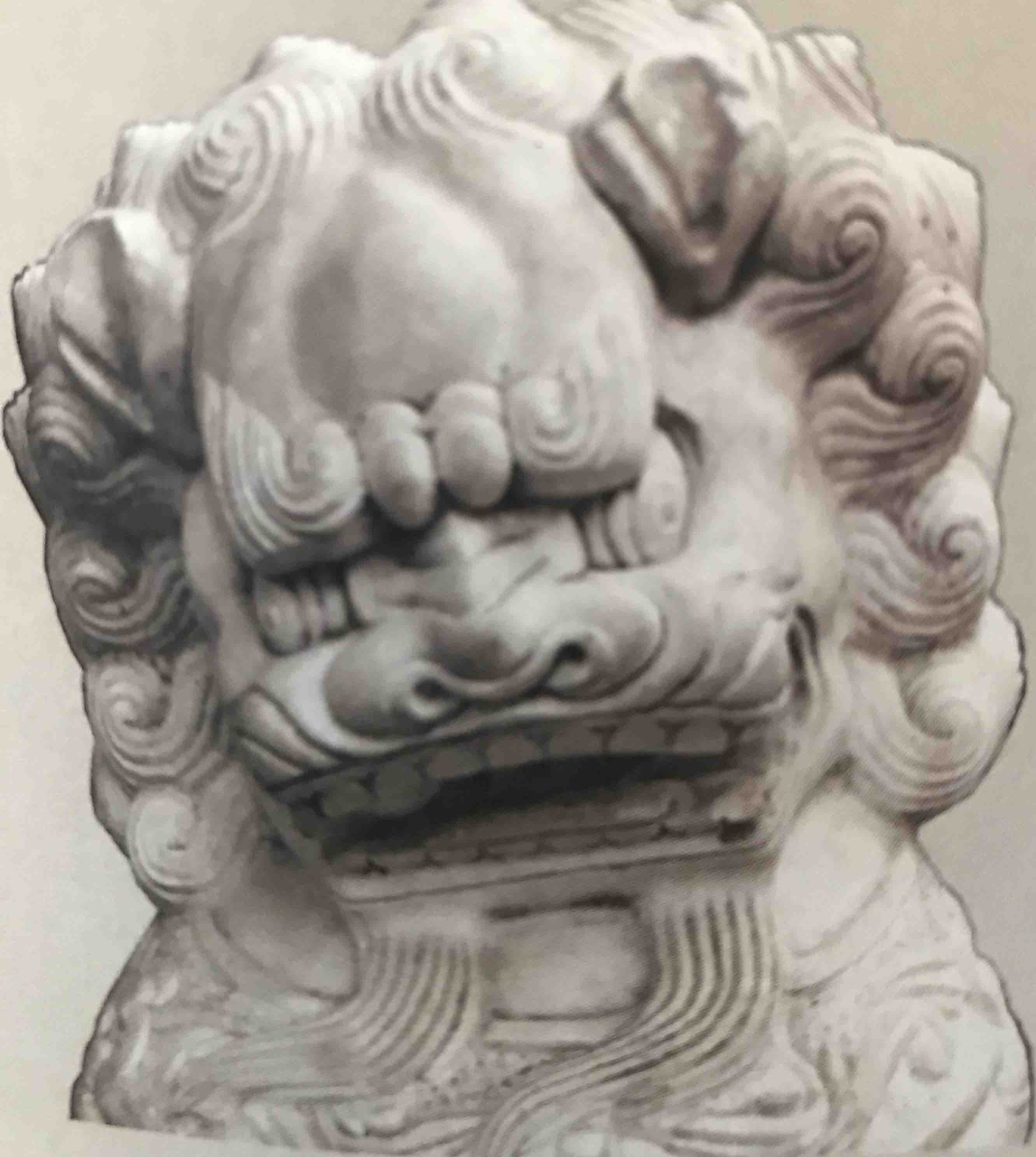 狮子头部的造型展现