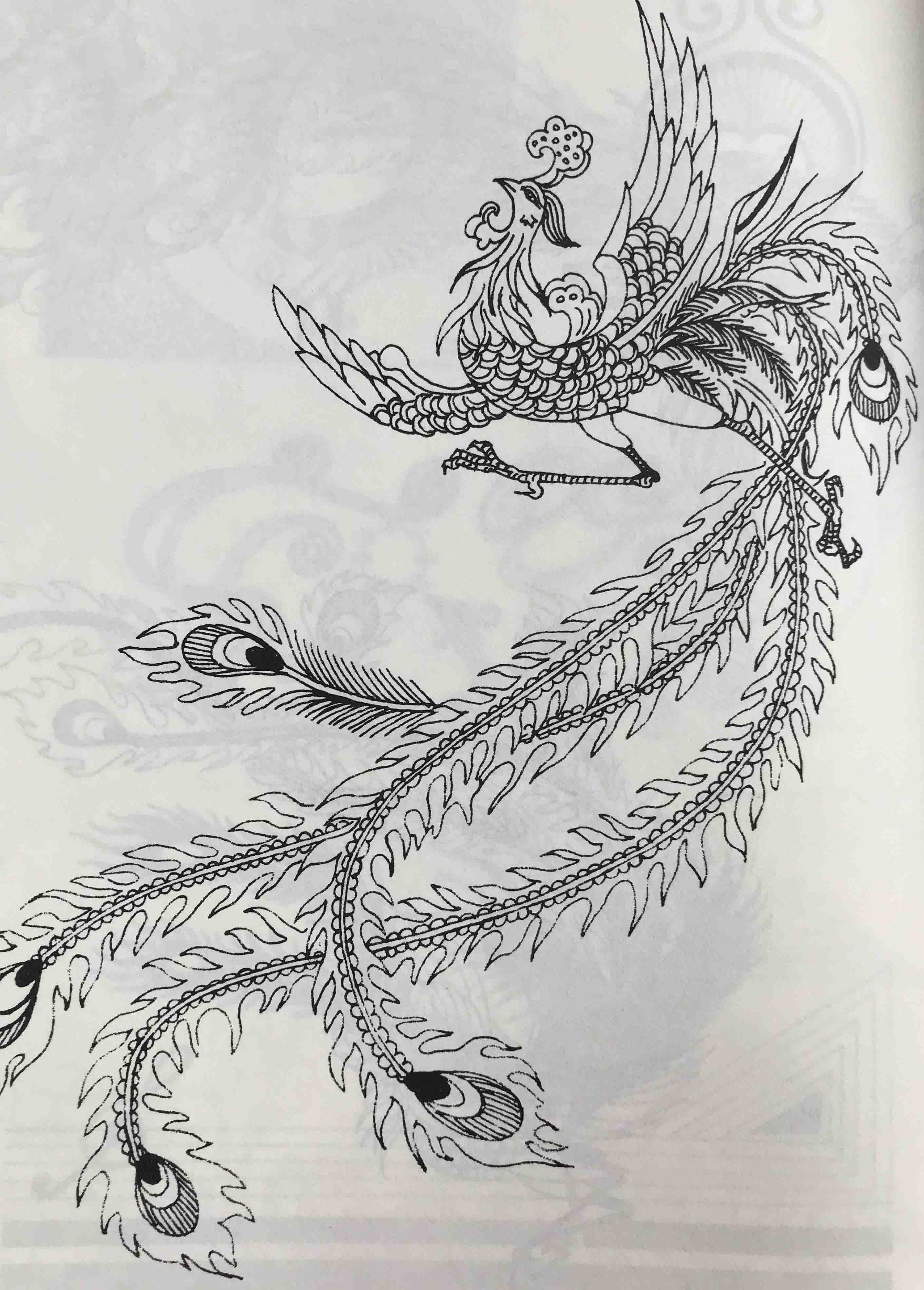 画龙浅说  凤凰在西汉文学家韩婴《韩诗外传》中就介绍凤凰是"非梧桐