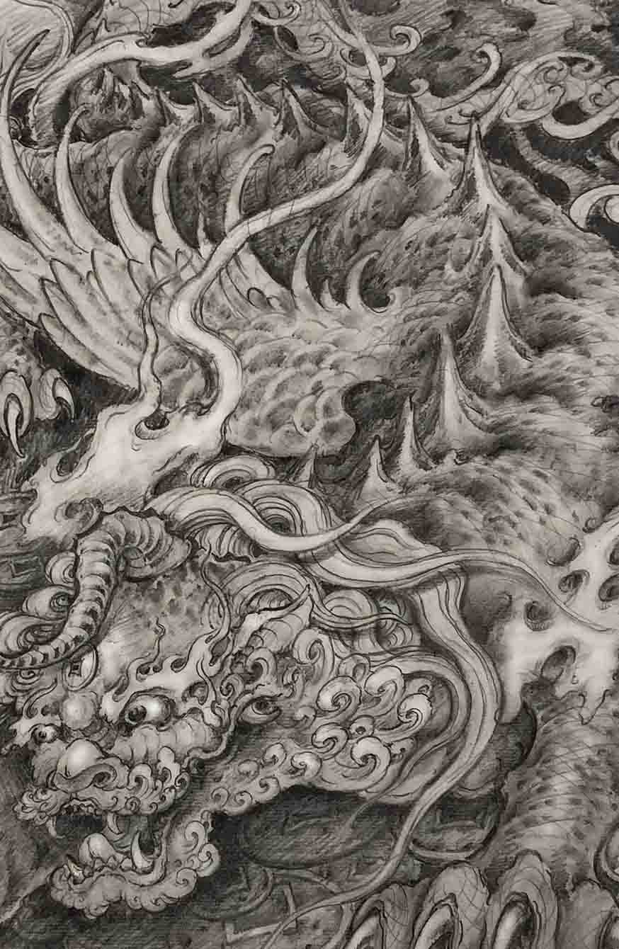 "招财貔貅"手稿制作